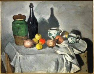 Stillleben (Früchte und Geschirr)