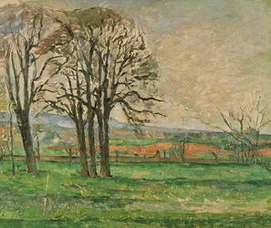 Die kahlen Bäume in Jas de Bouffan, 1885-1886