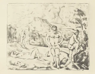 Die großen Badenden, 1896-97