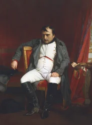 Napoleon in Fontainebleau während der ersten Abdankung - April 1814