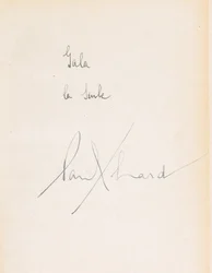 Handschriftliche Widmung in L