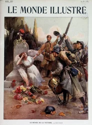 Das Wiederaufleben des Sieges, allegorisches Gemälde von Boutigny - in „Le Monde Illustré“, Weihnachten 1915