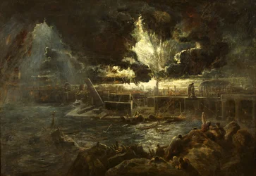 Die Zerstörung von Pompeji, um 1835