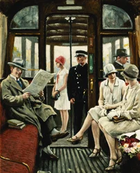 In der Straßenbahn