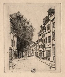 Sechs Radierungen: Notre Dame, Pontoise, 1895