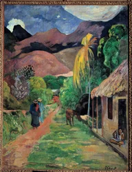 Eine Straße in Tahiti