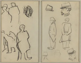 Figurenstudien; Studien von Soldaten (verso)