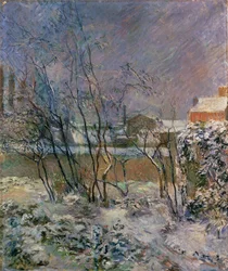 Garten im Schnee, 1883