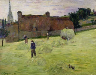 Heuernte in der Bretagne, 1888