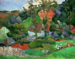 Die Frau mit dem Krug, oder Landschaft in Pont-Aven