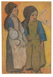 Kleine Bretonen vor dem Meer II