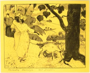 Martinique Pastoralen, aus der Volpini Suite: Dessins lithographiques, 1889