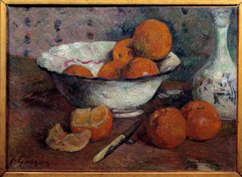 Stillleben mit Orangen. Gemälde von Paul Gauguin, circa 1880