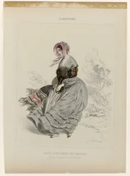 Der Künstler, Landtoilette, September 1840: Physiognomie der Moden