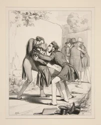 Herr Amedee, ein Meister mit der Pistole, hat eine Kugel ins Auge bekommen...