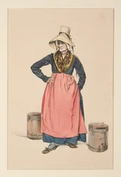 Wasserträgerin. Wäscherin aus der Auvergne (sic)