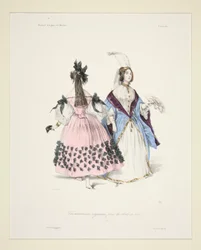 TRAVESTISSEMENS (sic) ORIGINAUX für die Bälle von 1834. 5 und 6.