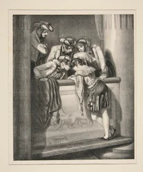 Ein Frühstück, im Morgengrauen.