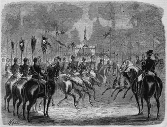 Jährliches Karussell (Parade) der Schüler der École de Saint-Cyr, 13. August