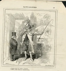 Illustration von Hadol (1835-1875) in Le Charivari