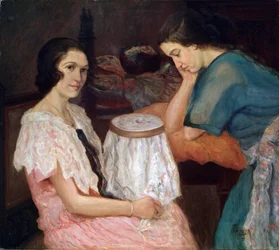 Die Stickerin, 19. oder 20. Jahrhundert