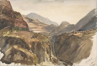 Bergblick bei Oisans Isère, 1858