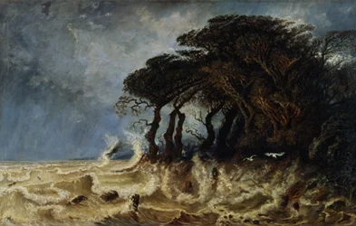 Springflut bei Honfleur, ca. 1861
