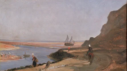 Das Mündungsgebiet bei Trouville, 1864