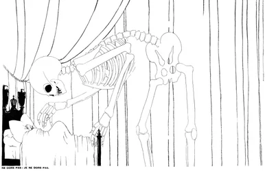 Der Tod erscheint Kaiser Wilhelm in seinem Bett, 13. April 1916