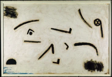 Ohne Titel (Zeichen auf schwarzem Hintergrund), ca. 1940