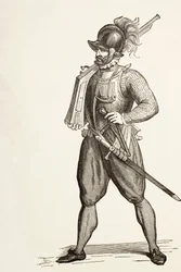 Arkebusier des 16. Jahrhunderts