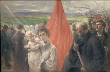 Ein Streik in Saint-Ouen