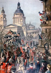 Beerdigung von Lajos Kossuth, Budapest, 21. März 1894
