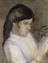 Porträt von Barbara Nash, der Schwester des Künstlers, ca. 1911-12