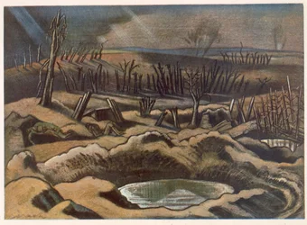 Das Feld bei Passchendaele, British Artists at the Front, Continuation of The Western Front, Teil Drei, Paul Nash
