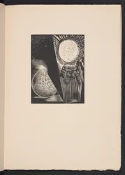 Die Sonne und der Mond, Illustration aus "Images of War... Poems" von Richard Aldington