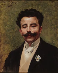 Porträt von Félicien Champsaur 1859-1934, 1901