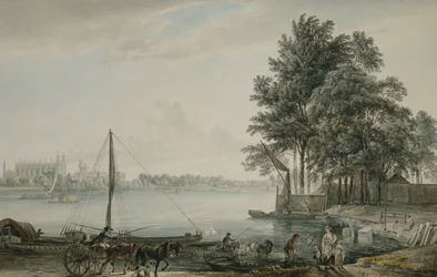Ein Blick auf das Eton College von der Themse, 1779