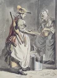 London Cries: Eine Milchmädchen, ca. 1759
