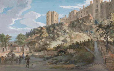 Die Hundert Stufen und der Winchester Tower, Windsor Castle, Berkshire