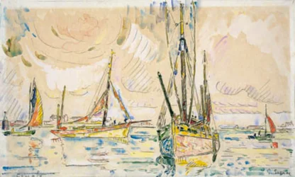 Fischerboote im Hafen von Locmalo