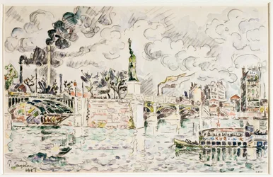 Die Grenelle-Brücke im Jahr 1927