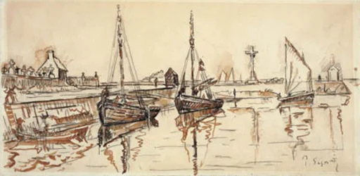 Segelschiffe im Hafen von Barfleur