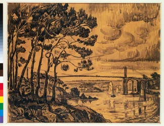 Die Lezardrieux-Brücke, 1922