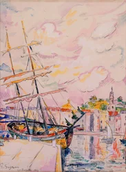 Der Hafen von Saint-Tropez, 1918