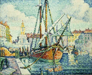 Der Hafen von St. Tropez; Le Port de St. Tropez, 1923