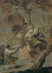 Moses bringt das Gesetz vom Berge Sinai