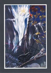 Auf dem obersten, den Rahen und dem Bugspriet, würde ich deutlich flammen, Illustration aus Der Sturm, 1908