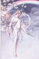 Die Königin des Himmels, deren wässriger Bogen und ich, Illustration aus Der Sturm, 1908