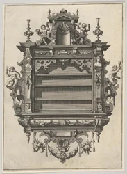 Wandmontiertes Regal aus Verscheyden Schrynwerck